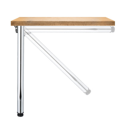 Pieds de table pliants ronds - Lot de 4 pour projets DIY