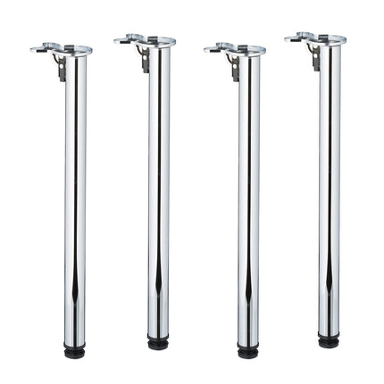 Pieds de table pliants ronds - Lot de 4 pour projets DIY