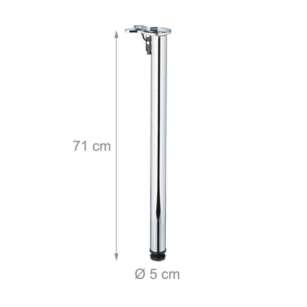 Pieds de table pliants ronds - Lot de 4 pour projets DIY