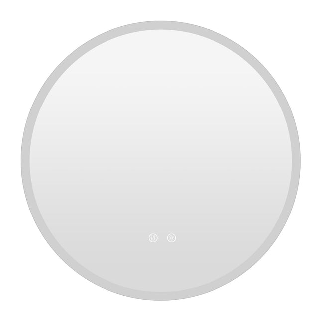 Runder LED-Badezimmerspiegel, 3 Lichtfarben, Antibeschlag, Ø60 cm