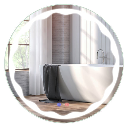 Runder LED Badspiegel 60 cm, Antibeschlag, Dimmbar