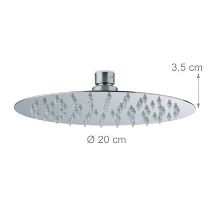 Pommeau de douche rond à effet pluie