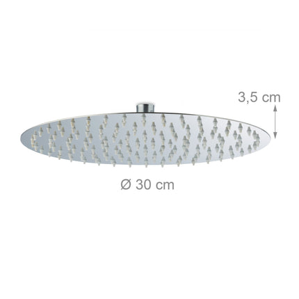 Pommeau de douche rond à effet pluie