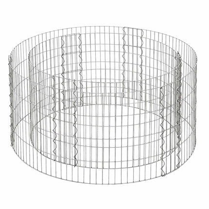 Runder Stahl-Gabionenkorb zum Bepflanzen, 90x40 cm