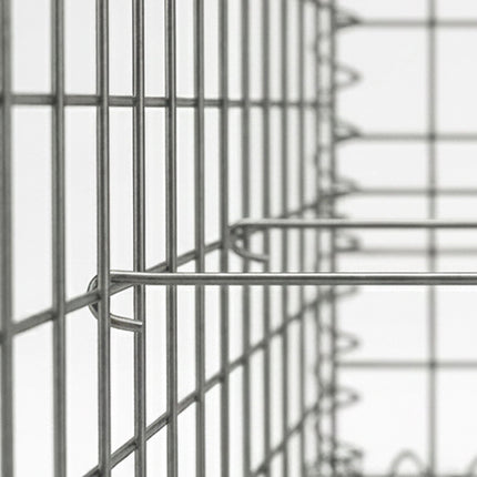 Runder Stahl-Gabionenkorb zum Bepflanzen, 90x40 cm