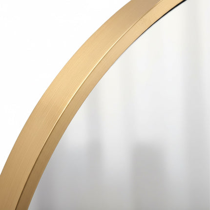 Round Wall Mirror – Metal Frame, Decorative, Versatile