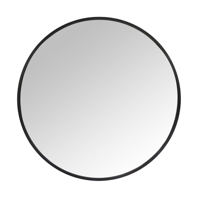 Miroir mural rond - Cadre en métal, décoratif, polyvalent