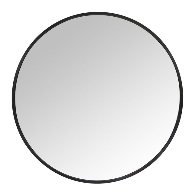 Miroir mural rond à cadre métallique - Décoratif et fonctionnel