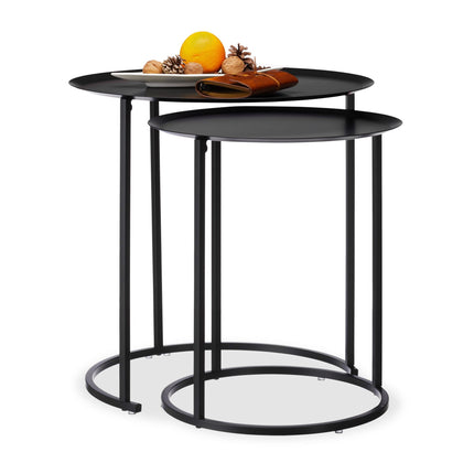 Round coffee table set of 2