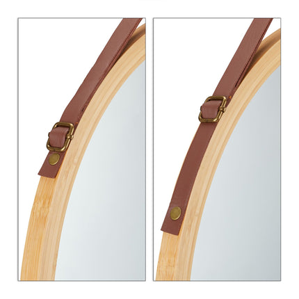 Miroir rond avec sangle