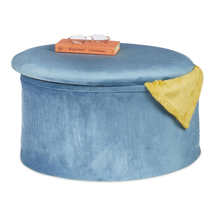 Tabouret rond avec espace de rangement