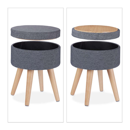 Tabouret rond avec fonction table