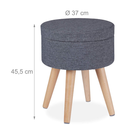 Tabouret rond avec fonction table