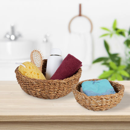 Lot de 3 paniers de rangement ronds