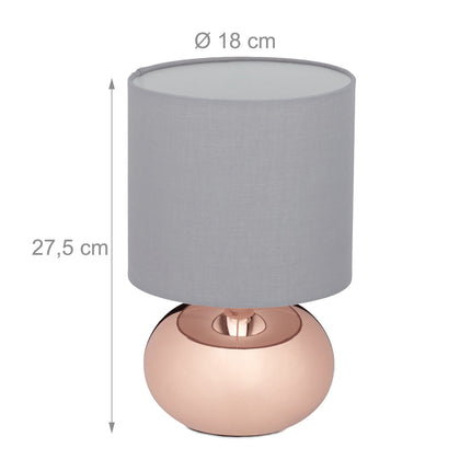 Lampe de table ronde avec fonction tactile