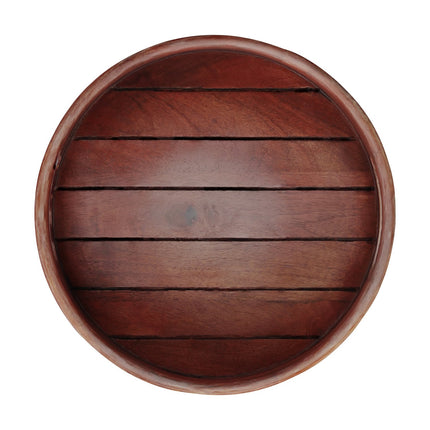 Plateau rond en bois de manguier