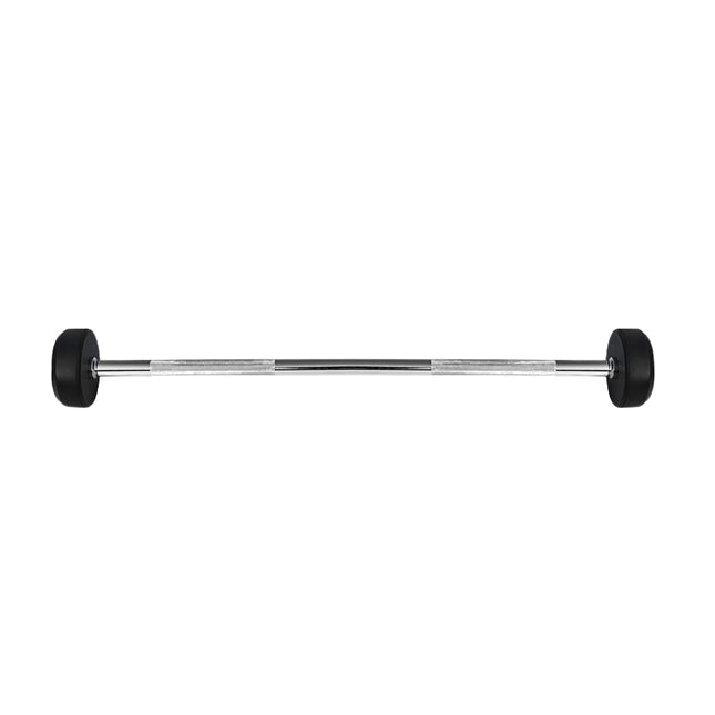 Barre d'haltères recouverte de caoutchouc, 15 kg, poignée durable