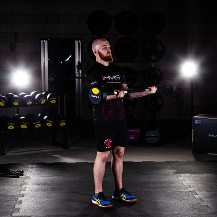 Gummierte Langhantel, 50 kg, Fitnessgeräte