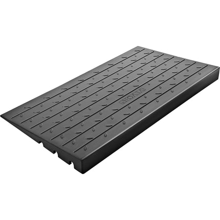 Rubber Threshold Ramp 6.5 cm Rise, 3-Channel, 1000 kg