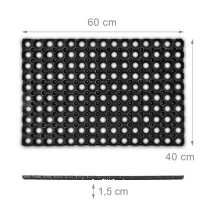 Tapis en caoutchouc 60 x 40 cm