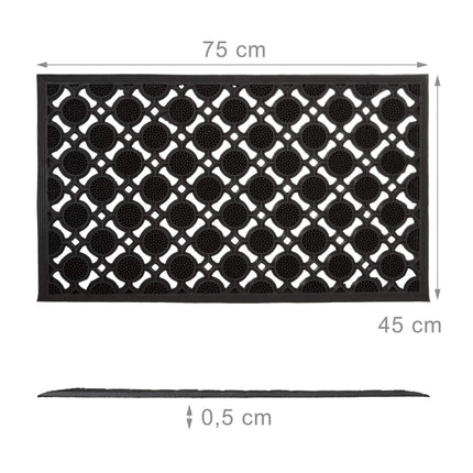 Tapis en caoutchouc rectangulaire
