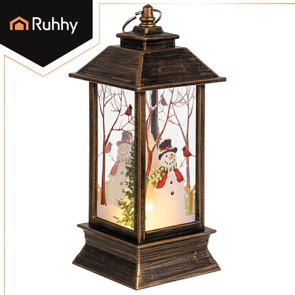 Ruhhy 26754 kupferfarbene LED-Weihnachtslaterne