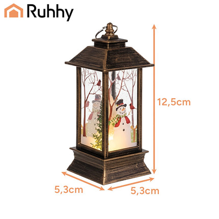 Ruhhy 26754 kupferfarbene LED-Weihnachtslaterne