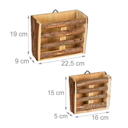 Ensemble de 2 haies de foin rustiques