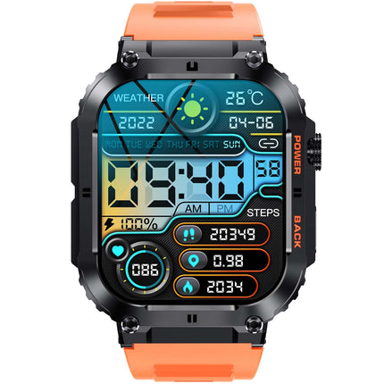 SWC-191O Bluetooth SmartWatch mit Herzfrequenz-, Blutdruck- und Blutsauerstoffsensor &amp; Anruffunktion
