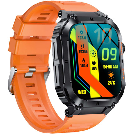 SWC-191O Bluetooth SmartWatch mit Herzfrequenz-, Blutdruck- und Blutsauerstoffsensor &amp; Anruffunktion