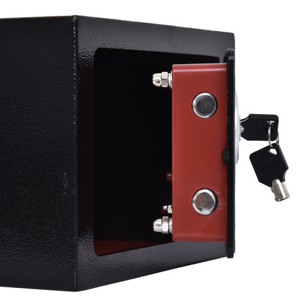 Elektronischer Stahlschrank – Schwarz, 23x17x17 cm, Heimsicherheit