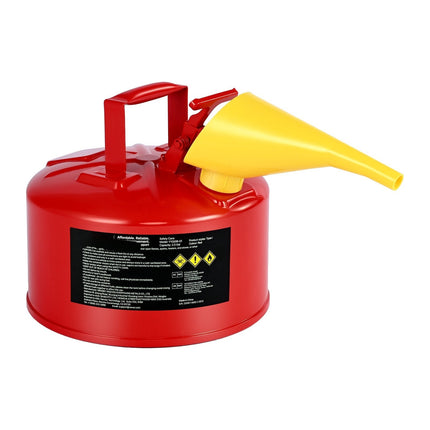 Safety Gas Can 2.5 Gal Type I, Flame Arrester, Funnel