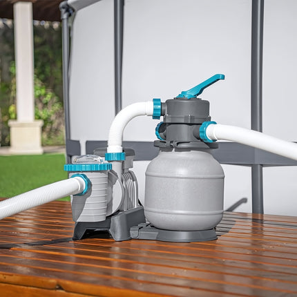 Sand Filter Pump 5678 l/h for Foldable Pools, 230W, Tablet Dispenser