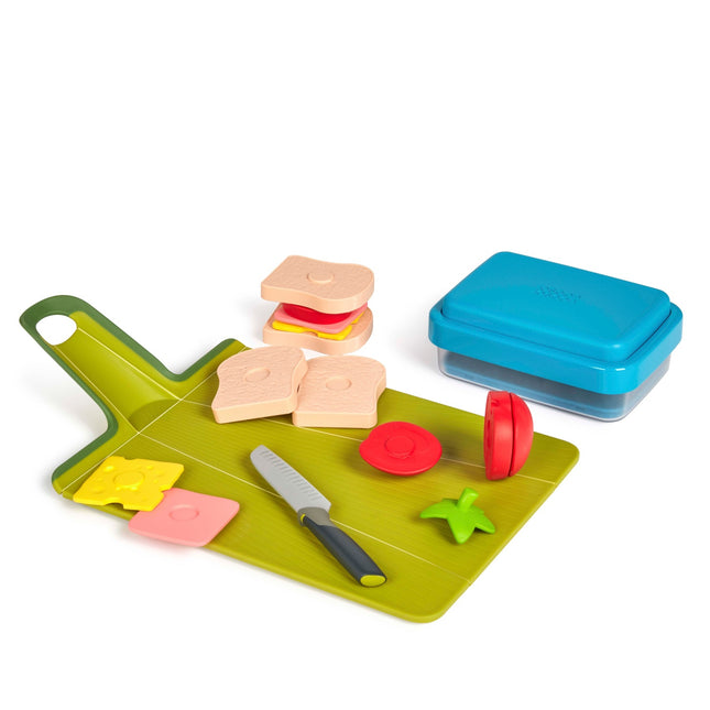 Ensemble de fabrication de sandwichs avec planche à découper et couteau