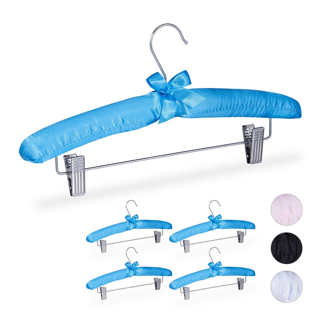 Cintre en satin avec pinces