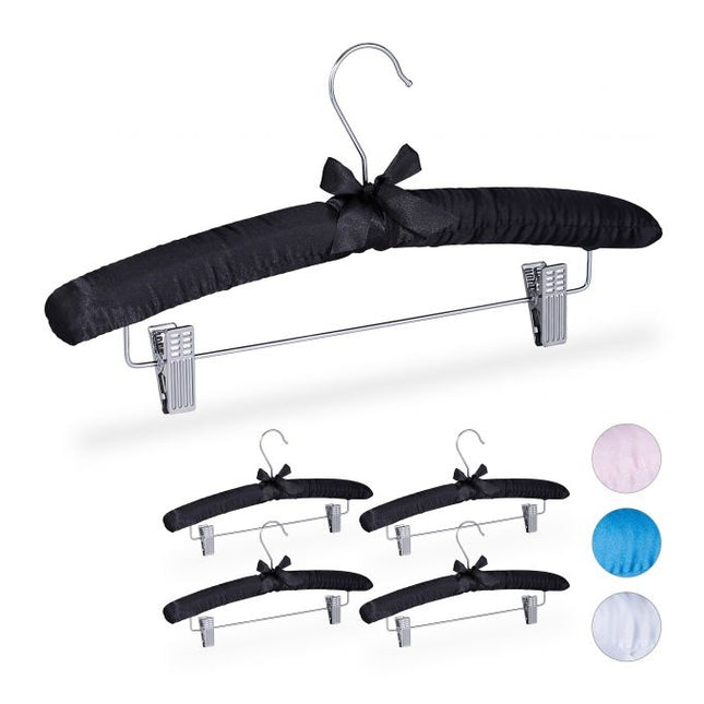 Cintre en satin avec pinces