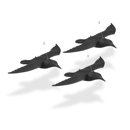 Vogelscheuche Krähe 3er Set