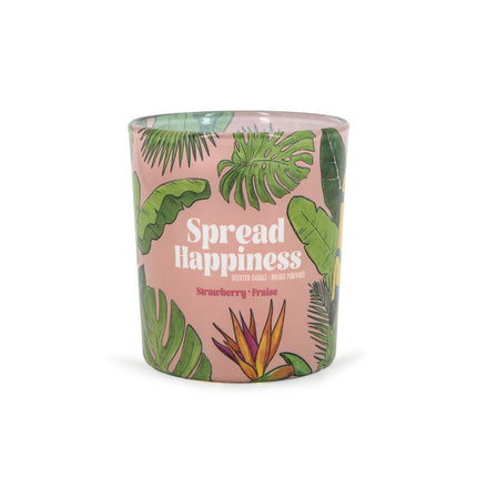 Bougie parfumée - Arôme fruité et sucré, 25 heures de combustion