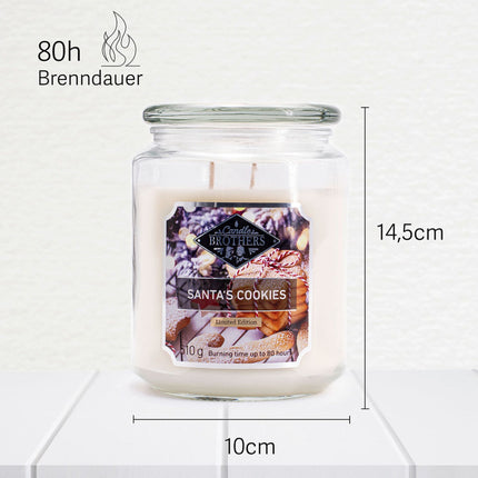 Bougie parfumée à deux mèches pour la relaxation
