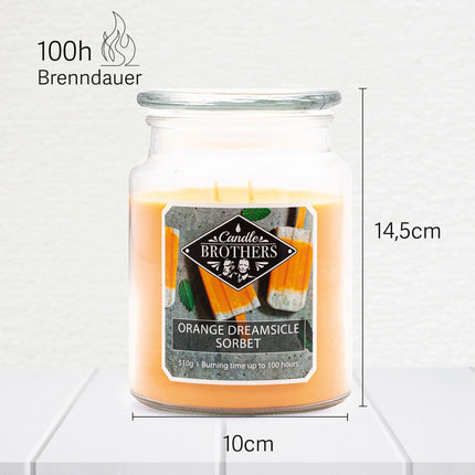 Bougie parfumée à deux mèches pour la relaxation