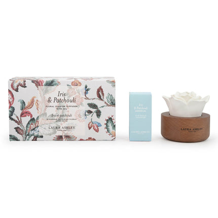 Diffuseur de fleurs parfumées, céramique et bois, parfum 30 jours