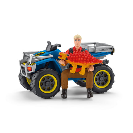 Schleich Dinosaurs Quad-Flucht vor dem Velociraptor