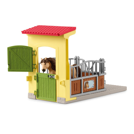 Schleich Farm World Playset Boîte à poney avec étalon poney d'Islande