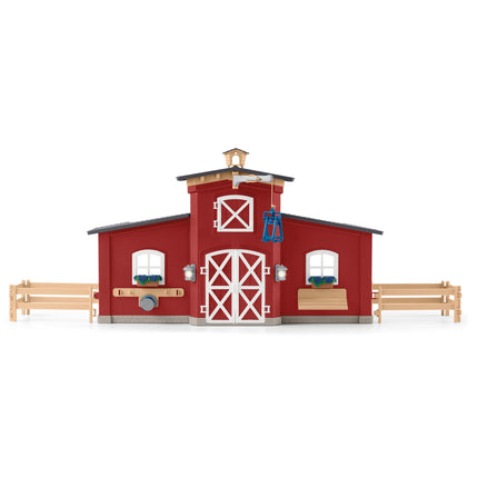 Schleich Farm World Playset Grange rouge avec animaux
