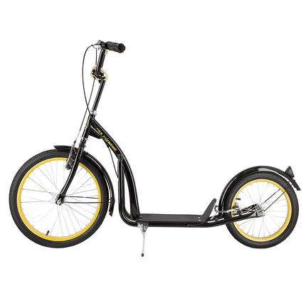 Trottinette 20/16" Noir/Or - Légère et résistante