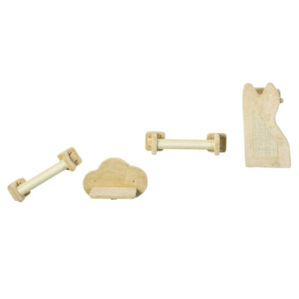 Kratzbaum, strapazierfähiges Sprungbrett, hellgrau