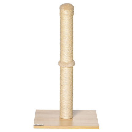 Katzenkratzbaum, Sisal mit Ball, Stall 60cm Beige
