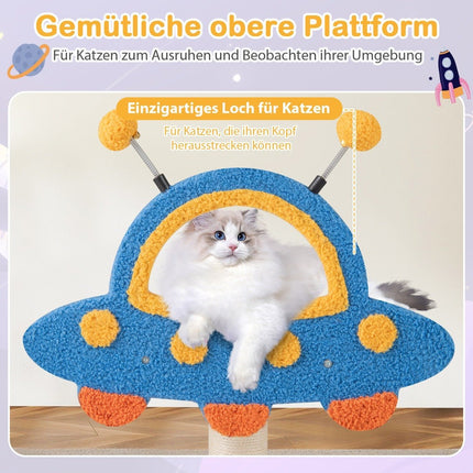 Arbre à chat avec plateforme OVNI et poteaux à gratter en sisal Arbre à chat Arbre à chat arbre à chat