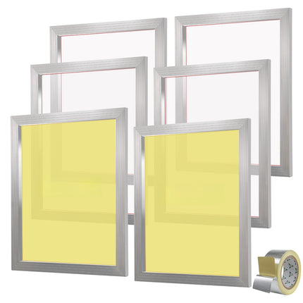Screen Printing Frames, 20x24 in, 305 Mesh, 6 Pack