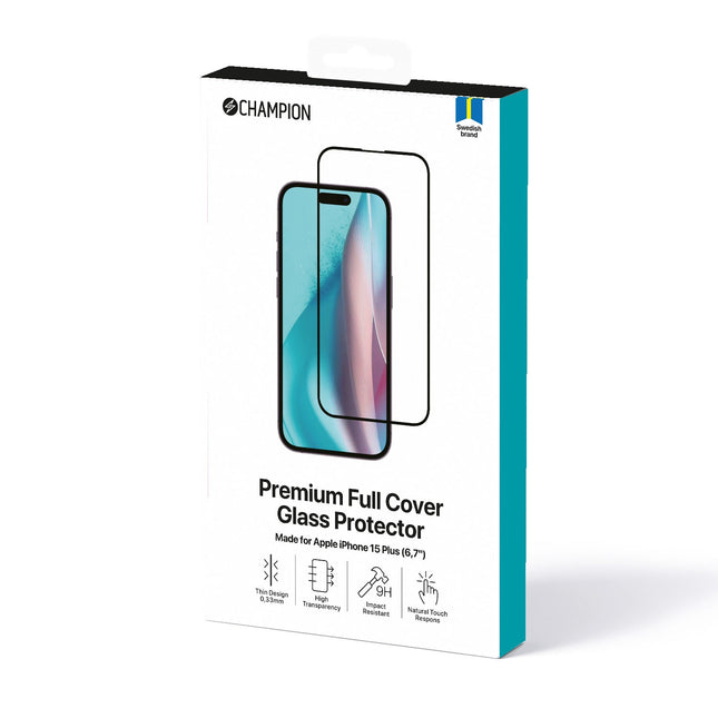 Displayschutzfolie iPhone 15 Plus Schwarz